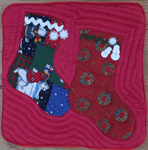 christmas socks red